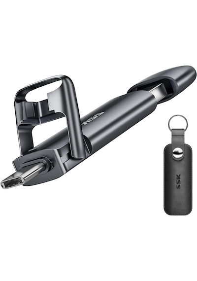 Ssk 128 Gb Usb Type-c Profesyonel Harici Bellek 550 Mb/s Ultra Hızlı Okuma Metal Gövde Çift Giriş 128 GB