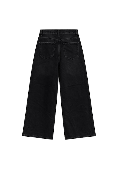 Vadon 1058 Kadın Yüksek Bel Baggy Fit Jean Pantolon Siyah
