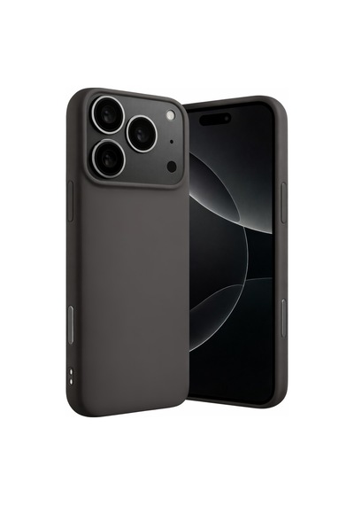 Apple iPhone  Uyumlu,  17 Pro Max Nano İçi Kadife Silikon - Gri