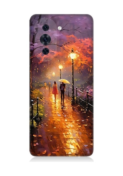 Huawei Nova 10 Pro Uyumlu Yağmurlu Park Desenli Silikon Kılıf