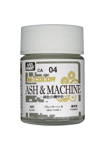 Mr.hobby Ca-04, 18 Ml. Ash & Machıne Gray Tone 4 Mr.color Maket Boyası Standart
