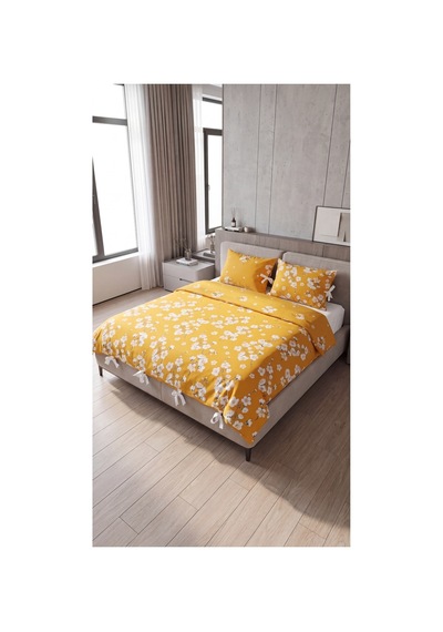 %100 Pamuk Çift Kişilik Çiçekli Bağcıklı Nevresim Seti 220x200 Cm 2 Desenli + 2 Düz Beyaz Yastık Kılıfı Sarı - 909838824 Sarı %100 Pamuk Çift Kişilik Çiçekli Bağcıklı Nevresim Seti 220x200 Cm 2 Desenli + 2 Düz Beyaz Yastık Kılıfı Sarı - 909838824 Sarı