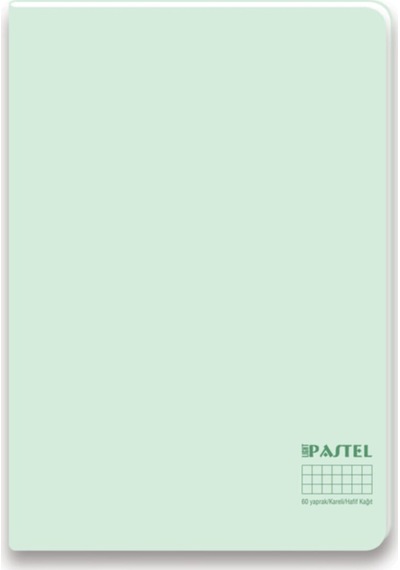Pastel Light A4 60 Yaprak Çizgisiz Defter 6 Adet
