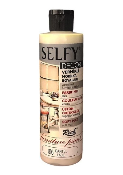 Rich Selfy Decor Vernikli Boya 240Cc - Dantel 806
