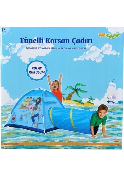 8311 Tünelli Korsan Çadır Çok Renkli