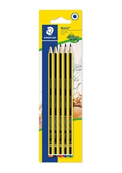 120s Bk5d Noris Kurşun Kalem 5&apos Li Blister 2b, B, Hb, H, 2h 103 Ivory