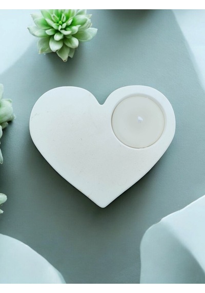 Bernami Mumluk Şamdanpinterest Kalp Şeklinde Beton Mumluk Minimal Tasarım Diğer