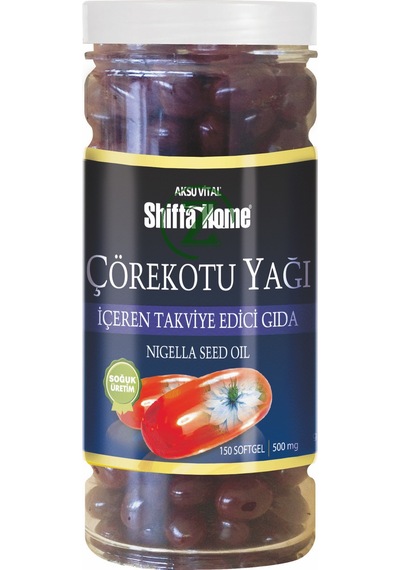 Shiffa Home Çörekotu Yağı Kapsül150 x 500 MG Çörek Otu Softgel