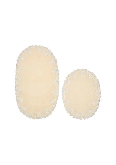 Zara Elsa Oval 2 Parça Set Cappuccino
