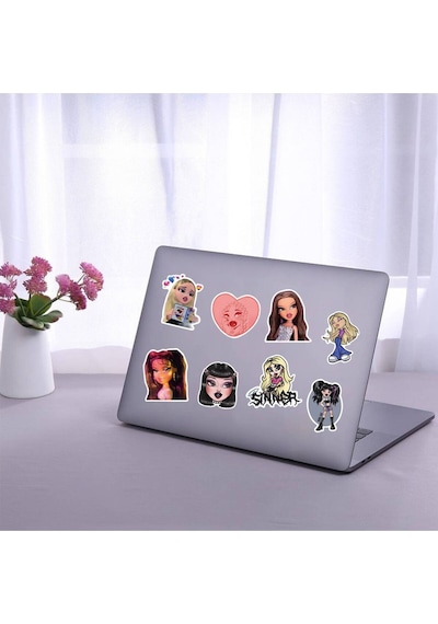 Bratz Girl Macbook Notebook Tablet Telefon Ajanda Laptop Defter Sticker Seti Diğer