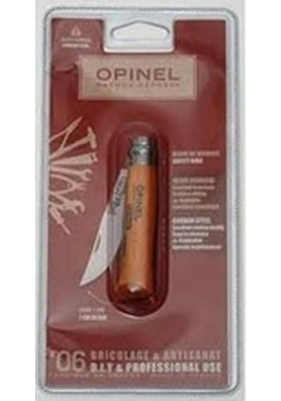 Opinel İnox Kayın Saplı 6 No Kamp Çakı Ambalaj (000404) Kahverengi
