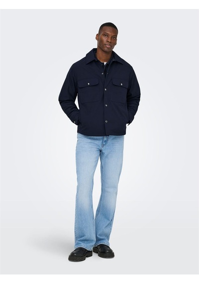 Only & Sons Onsdavıd Lıfe Padded Overshırt Otw Erkek Mavi Ceket - 22036739