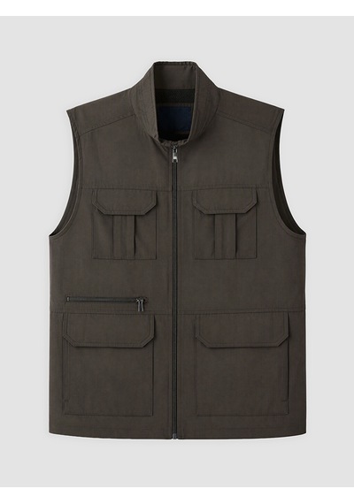 Lcwaıkıkı Classic Haki Regular Fit Dik Yaka Erkek Yelek