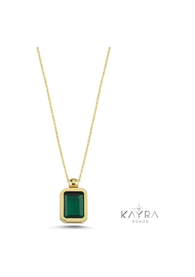 Peridot Taşlı Gümüş Kolye Gm02 Gümüş