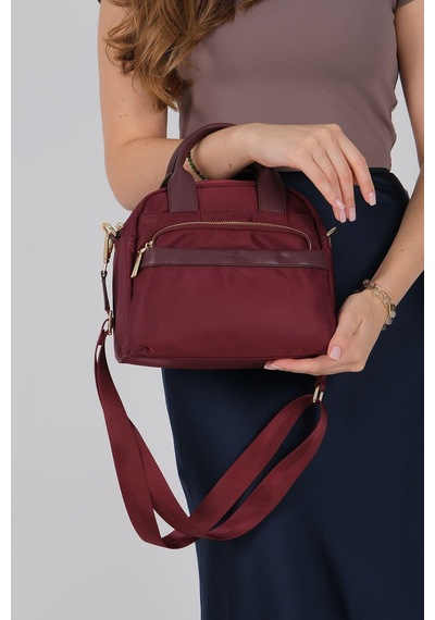 Silver Polo Sp1216 Kadın El Çantası Saten Bordo-bordo
