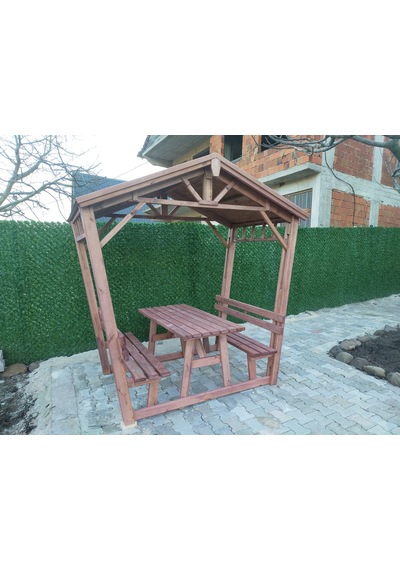 Kamelya Ahşap Pergola Bahçe P15 Maun