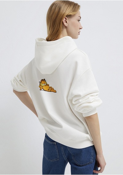 Mavi - Garfield Baskılı Ekru Sweatshirt 1s10530-80194 Ekru