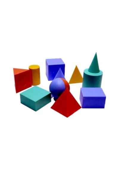 Geometrik Cisimler Kutulu Çok Renkli