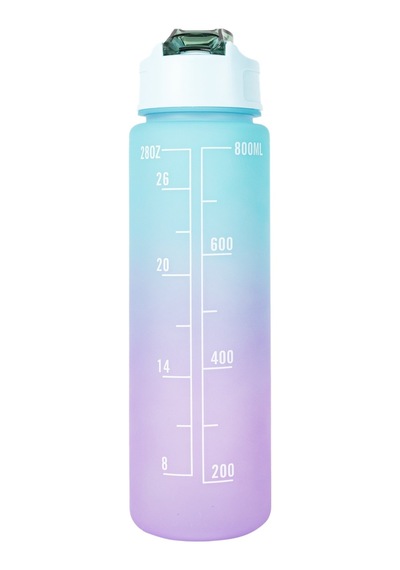 800ml Matara Mavi Mor Mor Plastik Diğer