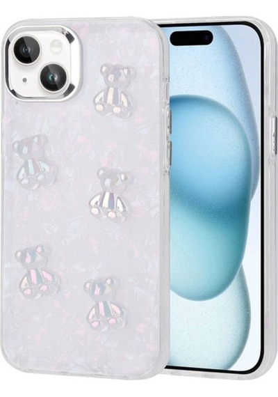 Apple Uyumlu iPhone 15 Plus Kılıf Kabartma Figürlü Parlak Zore Er
