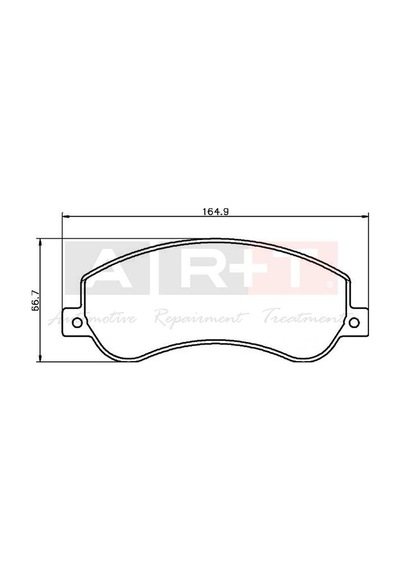 Art-balata On Fren Balatası Transıt V348 06 14 A.ceker 11 / Vw Amarok 2.0tdı 10 Fişli A03.1954 6c112k021b9a 1371402 2h0698151
