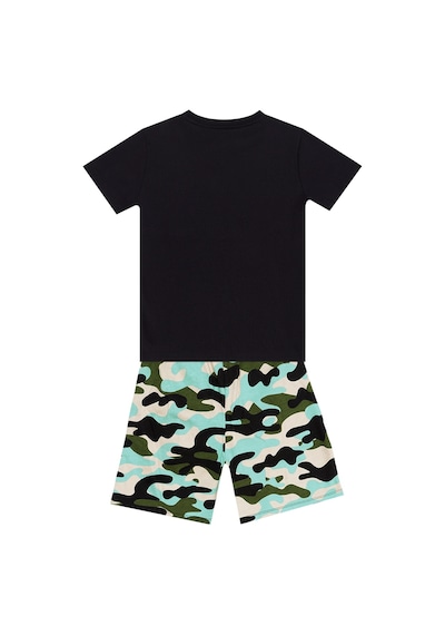 Denokids Mushi Nope Erkek Çocuk T-shirt Şort Takım Çok Renkli