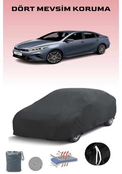 Siyah, Kıa Cerato 4 Hatchback, Araba Brandası, Oto Örtüsü, Araba Çadırı Siyah