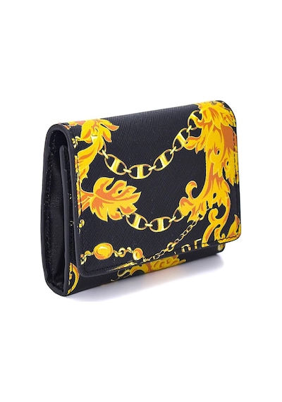 Versace Jeans Couture 75Ya5Pb7 Erkek Cüzdan Black-Gold Siyah - Altın