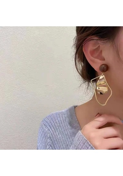 Girift Vintage Ceris Gold Retro Tarz Su Damlası Küpe Gold