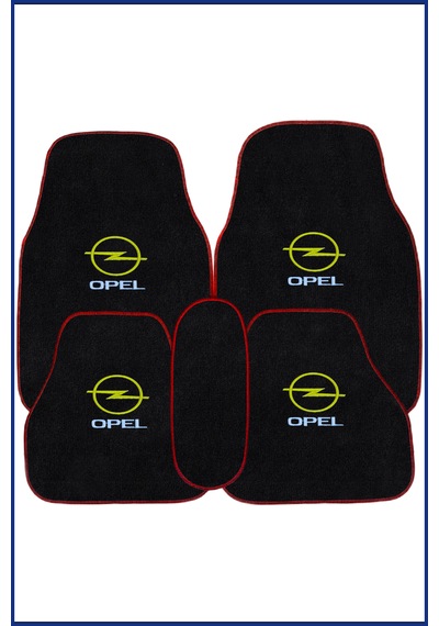 Opel Vectra A Kasa Uyumlu Nakışlı Oto Halı Paspas & Torpido Kaplama Koruma Halısı 5 Parça Set
