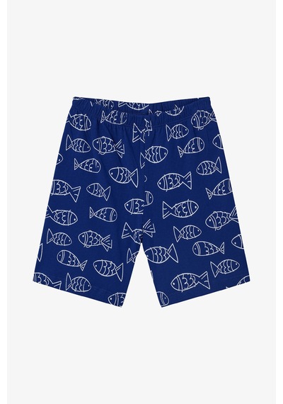 Penti Erkek Çocuk Fish Pamuklu Pijama Takımı Açık Mavi