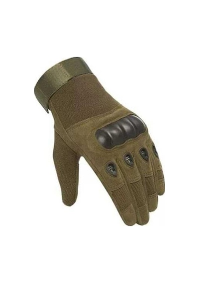 Genel Markalar Yeşil Uzun Parmak Kemikli Taktik Eldiven