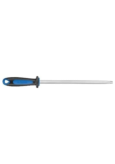 Masat Çelik Yuvarlak 30 Cm, Mavi Saplı Açık Sarı