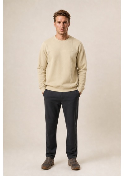 Redline Benko Regular Fit Kışlık Sweatshirt Yeni Sezon Bej