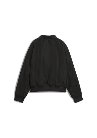 Puma T7 Satin Bomber Jacket Kadın Yetişkin Ceket Siyah