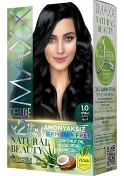 Natural Beauty Amonyaksız Set Saç Boyası 1.0 Siyah