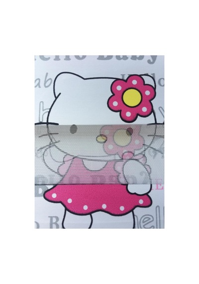 Hello Kitty Desenli Boncuklu Zebra Stor Perde Beyaz - 96158500 Beyaz