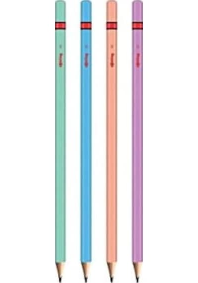Metalik Kurşun Kalem, 4'lü Paket 124-Pembe
