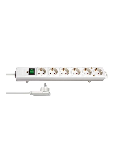 Brennenstuhl Comfort-Line Plus 6'lı Güç Şeridi Anahtarlı, 2m Kablo Beyaz - 1153320100