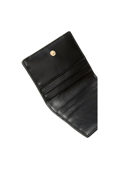 Calvin Klein Woven Flap Card Case, Ub1 Siyah Kadın Cüzdan