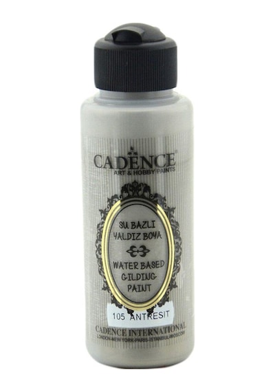 Su Bazlı Yaldız Metalik Boya 120ml 105 Antrasit