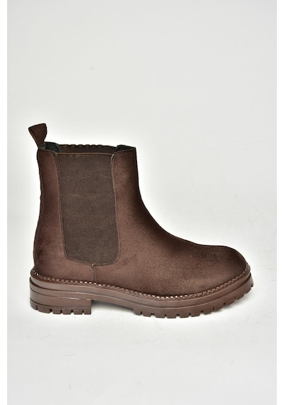 Fox Shoes T726923702 Klasik Kadıın Bot -  Kahverengi Süet Kahverengi