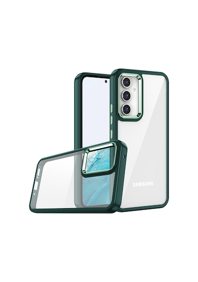 More TR Galaxy A04S Kılıf Zore Flora Kapak - Yeşil