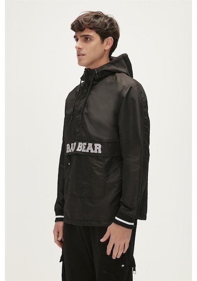 Bad Bear Hurricane Windbreaker Siyah Kanguru Cep Erkek Rüzgarlık-siyah Siyah