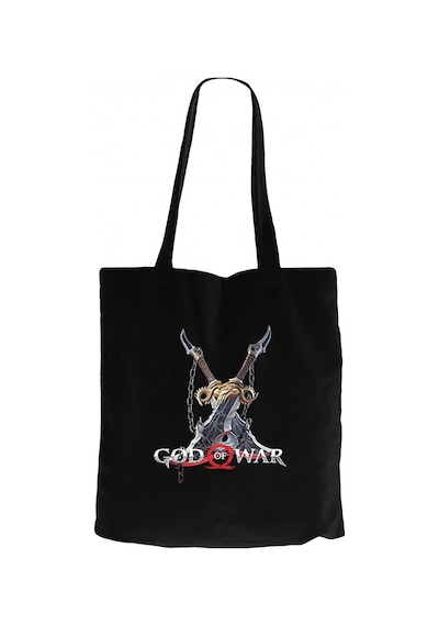 God Of War Kratos Kılıçları Siyah Kanvas Bez Çanta Siyah