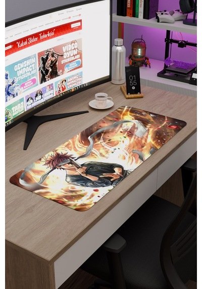 Food Wars Anime V3 - 70x30 Xl Gaming Kauçuk Kaymaz Taban Mouse Pad Fare Altlığı