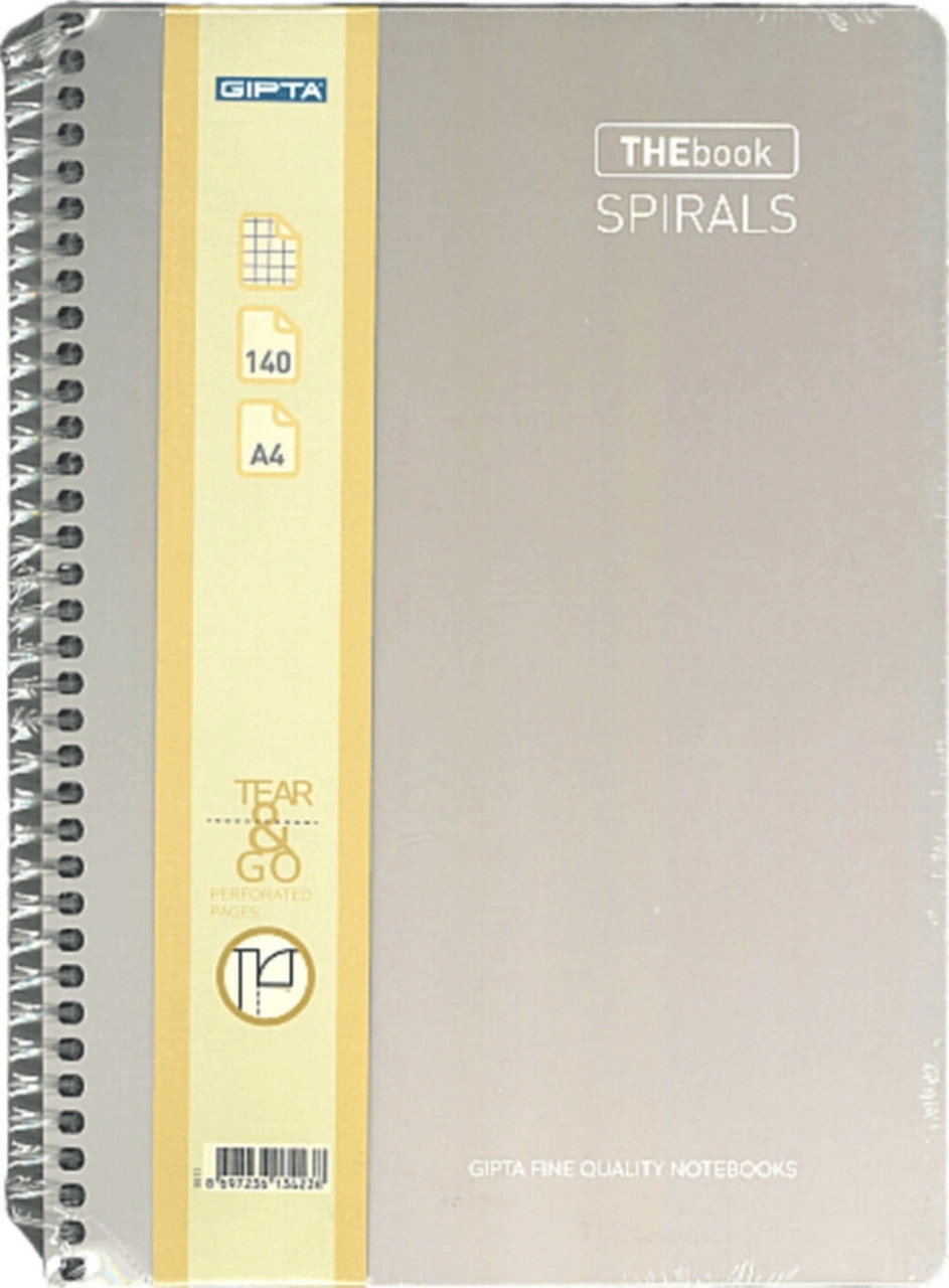 Thebook Spirals Spiralli Sert Kapak Not Defteri A4 140 Yaprak Kareli 5511