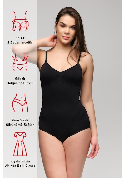 Siyah Mı Emay 1925 Soft Pedli Çıtçıtlı Body Siyah
