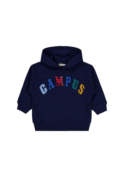 Civil Boys Erkek Çocuk Campus Nakışlı 2-5 Yaş Sweatshirt - Lacivert