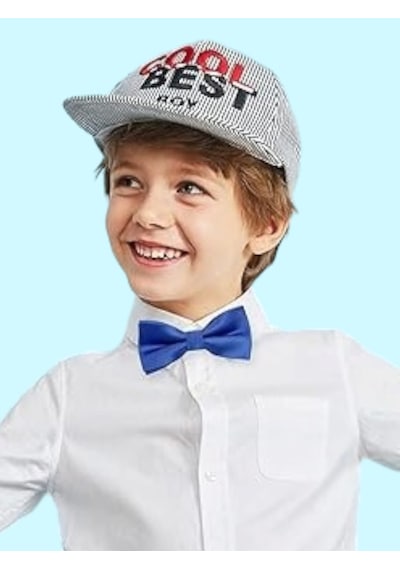 Tezzgelsin Erkek Çocuk Saten Papyon Saks Mavi